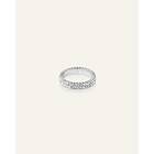 Mockberg Midnight Silver Ring 54