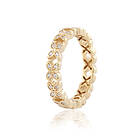 Gynning Jewelry Sparkling Ellipse Mini Ring Guld gp38 16,5