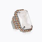 Caroline Svedbom Alexa Ring Electric White Combo (Rhodium)