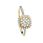 Haloring i 18K Guld med 0,46ct TW/SI Diamanter – MSI06G 49/15,6