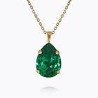 Caroline Svedbom Mini Drop Halsband Majestic Green (Guld)