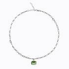 Caroline Svedbom Mini Lydia Halsband Peridot (Rhodium)