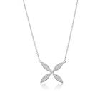 Gynning Jewelry Sparkling ellipse halsband Silver