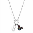 Disney Halsband Bokstav Silver/Flerfärgad NS00013SRML-S
