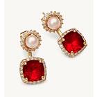 Lily and Rose Colette Örhängen Guld Scarlett Red (61240)