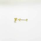 Örhängen 18K Guld 11667-YCZ 2 mm
