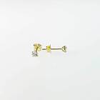 Örhängen 18K Guld 11666-2YCZ 3 mm