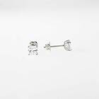 Örhängen 18K Vitguld 11667-WCZ 4 mm