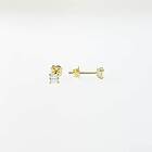 Örhängen 18K Guld 11667-YCZ 3 mm