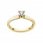 Georg Jensen MAGIC SOLITAIRE RING 1513C YG DIAMOND 0,20CT 58