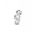 Georg Jensen FUSION CENTRE RING vitguld DIAMOND 0,16 CT 58