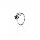 Efva Attling The Storm & I Ring Silver Crystal Quartz/Onyx 17,00