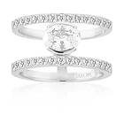 Sif Jakobs Ellisse Carezza Grande med vita zirkoner Ring 60