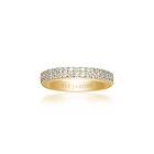 Sif Jakobs CORTE DUE ring vita Zirkoner (guld) 60