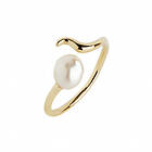 Maria Black Moonshine Ring Goldplated Silver 54