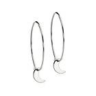 Blomdahl NT Ear Ring 25 mm, Pendant Moon 8 mm