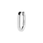 Maria Black Slick Huggie Silver (One)