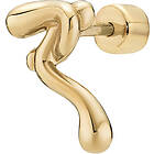 Maria Black Powderpuff Stud Goldplated Silver (One)