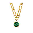 Dyrberg/Kern LISANNA SG EMERALD GREEN Halsband Guld
