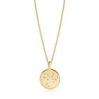Sif Jakobs ZODIACO SAGITARIUS halsband vita Zirkoner (guld) 45 cm