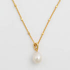 Syster P Treasure Single Pearl Halsband Gold