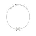 Carolina Gynning Petite papillion sparkling Armband Silver
