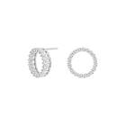 Nordahl Andersen Joanli Nor Obinor rodinerat silver Stiftörhängen Med Zirconia