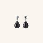 Pernille Corydon Soft Rain sterling silver Stiftörhängen Med Onyx