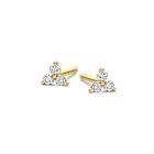 Spirit Icons Elle 14 Karat Guld Stiftörhängen Med Diamanter 0,09 Carat W/vs S447