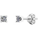 Henrik Ørsnes Design 14 karat vitguld Örhängen Med Diamanter 0,10 Carat TW/SI