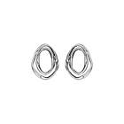 By Birdie Lotus Oval Duo Small sterling silver Örhängen