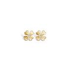 Blossom Copenhagen Four Leaf Clover 9 Karat Guld Örhängen Med Zirconia 9921145