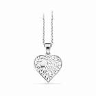 Scrouples Hjärta Rodinerat Silver Halsband 239012