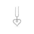 Scrouples Hjärta 8 karat vitguld Hänge Med Diamant 0,03 Carat H-W/SI