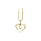 Scrouples Hjärta 8 karat guld Hänge Med Diamant 0,02 Carat H-W/SI