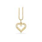 Scrouples Hjärta 8 karat guld Halsband Med Diamant 0,015 Carat H-W/SI