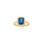 Nordahl Andersen 14 Karat Guld Ring Med Diamanter 0,16 Carat W/si Og Topas 10100410500