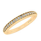 Smykkekæden 14 karat guld Ring Med Diamanter 0,168 Carat W/SI