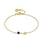 Spirit Icons Lucky Bracelet Blue förgyllt silver Armband Med Zirconia