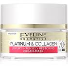 Eveline Cosmetics Platinum & Collagen förnyande kräm-inpackning 70+ 50ml