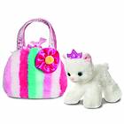 Aurora Fancy Pals mjukisleksak – Katt i påse, 20 cm