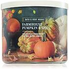 Bath & Body Works Farmhouse Pumpkin Spice doftljus 411g