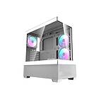 Darkflash Computer case DS900 AIR (white) 6 ARGB Fans Chassi Miditower Vit