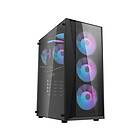 Darkflash DK352 Plus computer case 4 fans (black) Chassi Miditower Svart