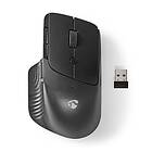 Nedis mouse black Mouse Optic 6 knappar Svart