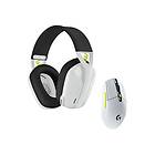 Logitech Wireless Gaming Combo BLACK+WHITE+LIME Gamingmus Optic 6 knappar Vit