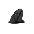 Delux Wireless Vertical Mouse M618Mini BT+2,4G RGB 4000DPI (Iron Gray) Vertical mouse Optisk gyroskopiska 6 knappar Svart