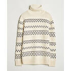 KnowledgeCotton Apparel Knitted Pattern Lambswool Rollneck (Herr)