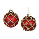 Jolly Julgranskula 10cm röd 2-pack
