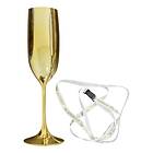 Dynäs Import Champagneglas med Studentband Guld